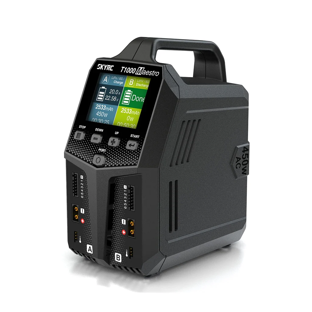 SkyRC T1000 Maestro AC/DC 450w /1000w Charger SK-100182-03 With External Discharger Option (BD380)
