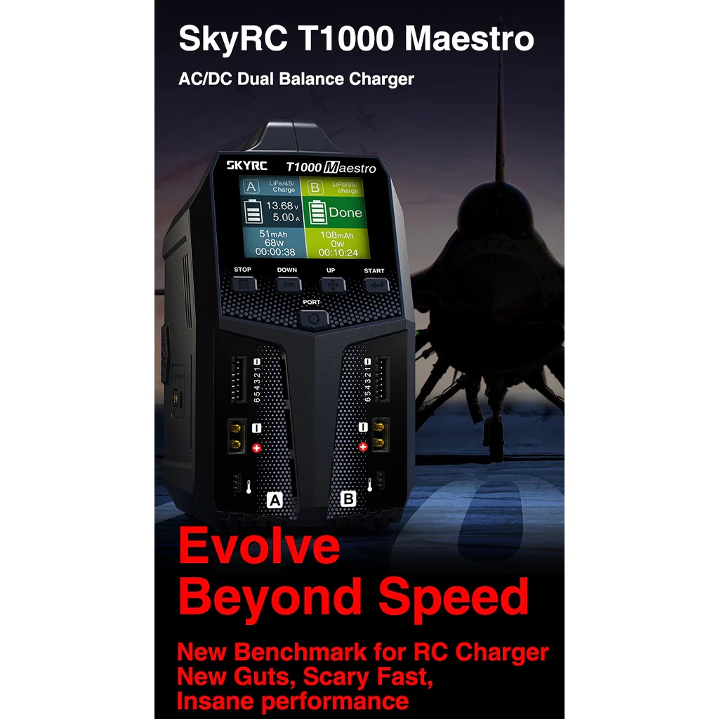 SkyRC T1000 Maestro AC/DC 450w /1000w Charger SK-100182-03 With External Discharger Option (BD380) - Image 7
