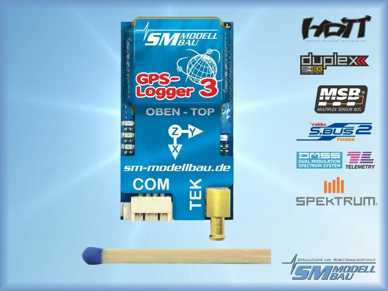 SM MODELL BAU GPS Logger 3 Telemetry GPS with TEK Vario SM2750