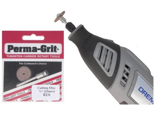 Small Cutting Disc 19mm Diameter with Arbor from Permagrit RD1