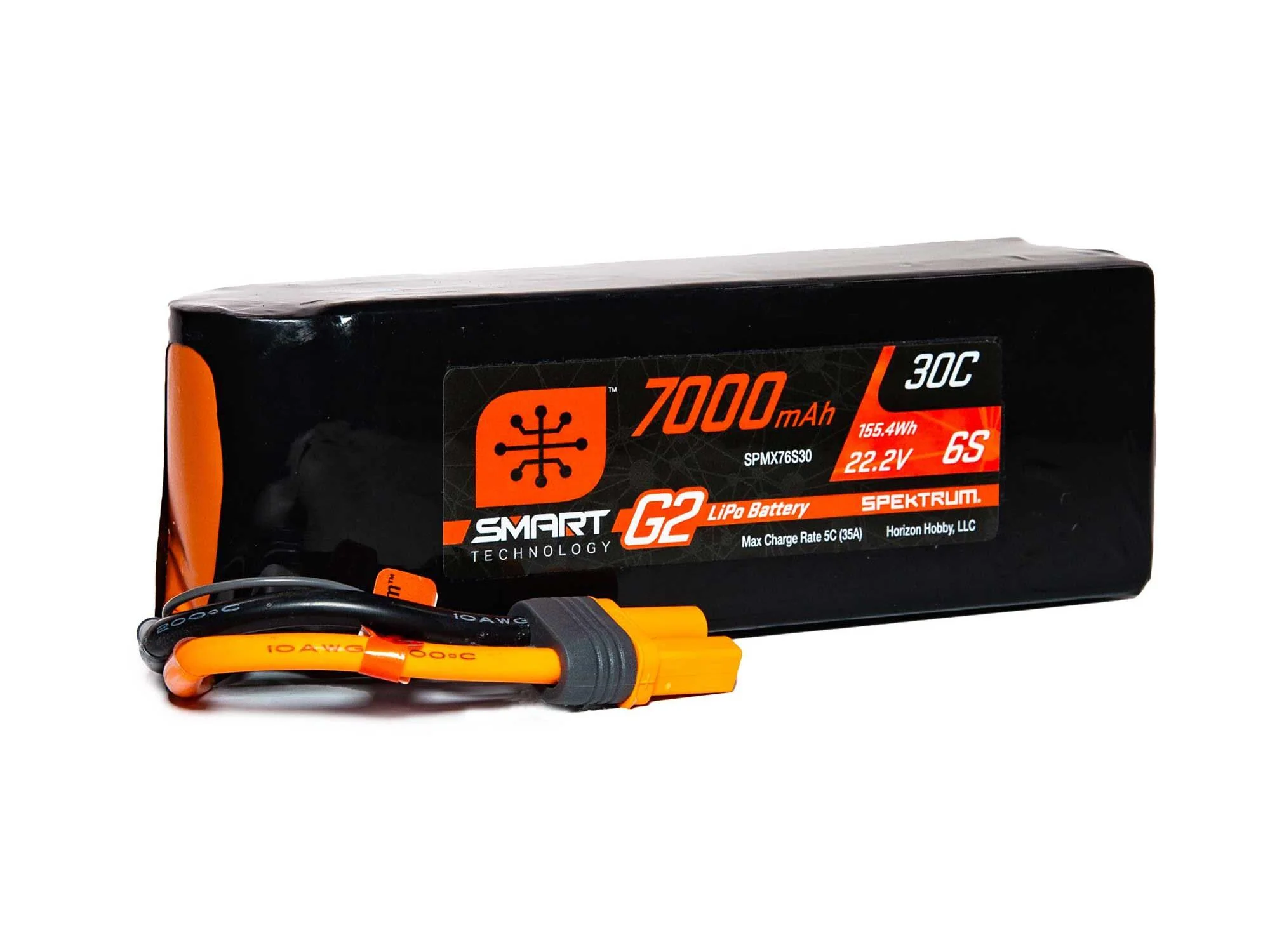 Spektrum 22.2V 7000mAh 6S 30C Smart G2 LiPo Battery - IC5 SPMX76S30