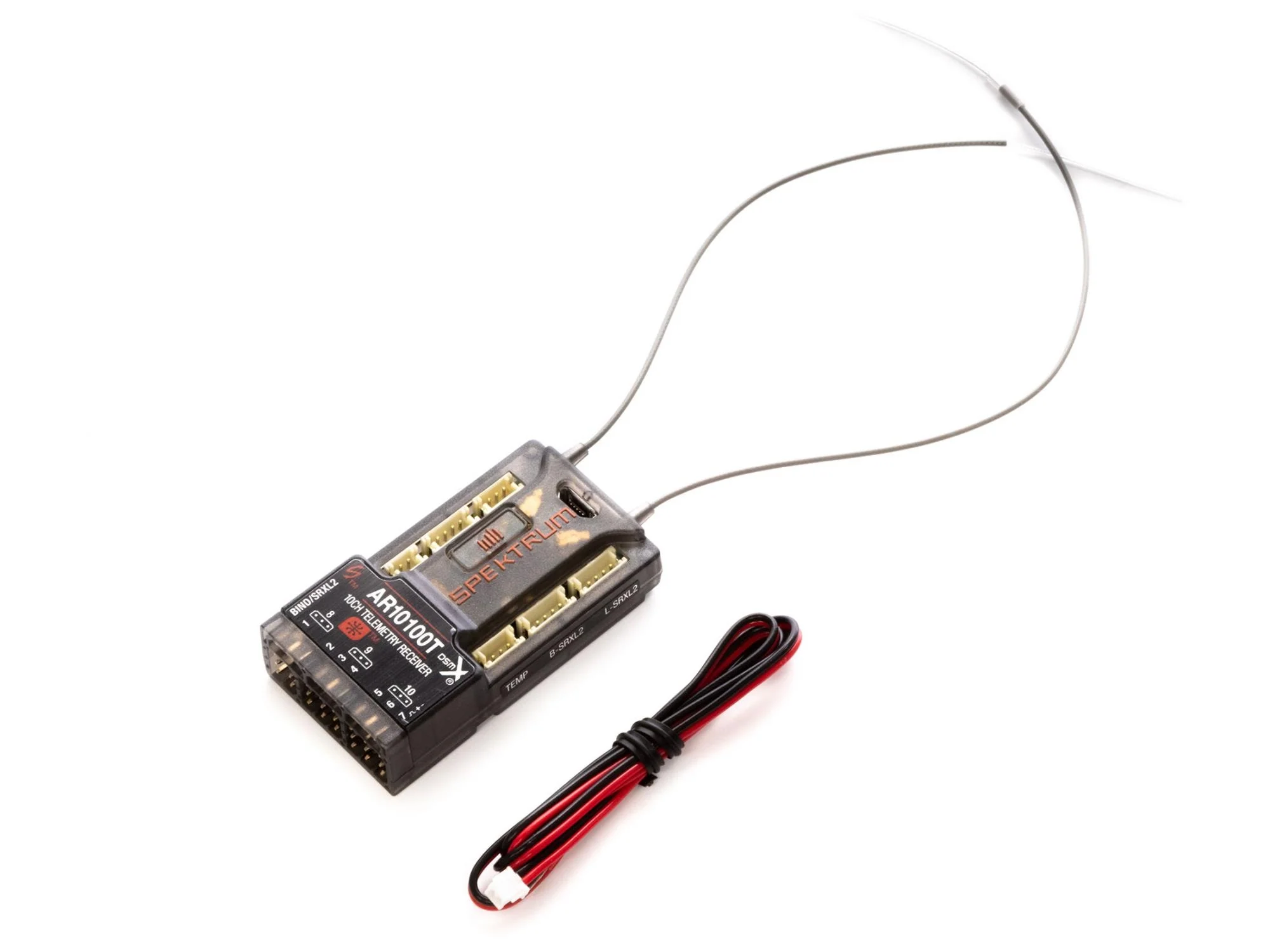 Spektrum AR10100T DSMX 10-Channel Telemetry Receiver SPMAR10100T