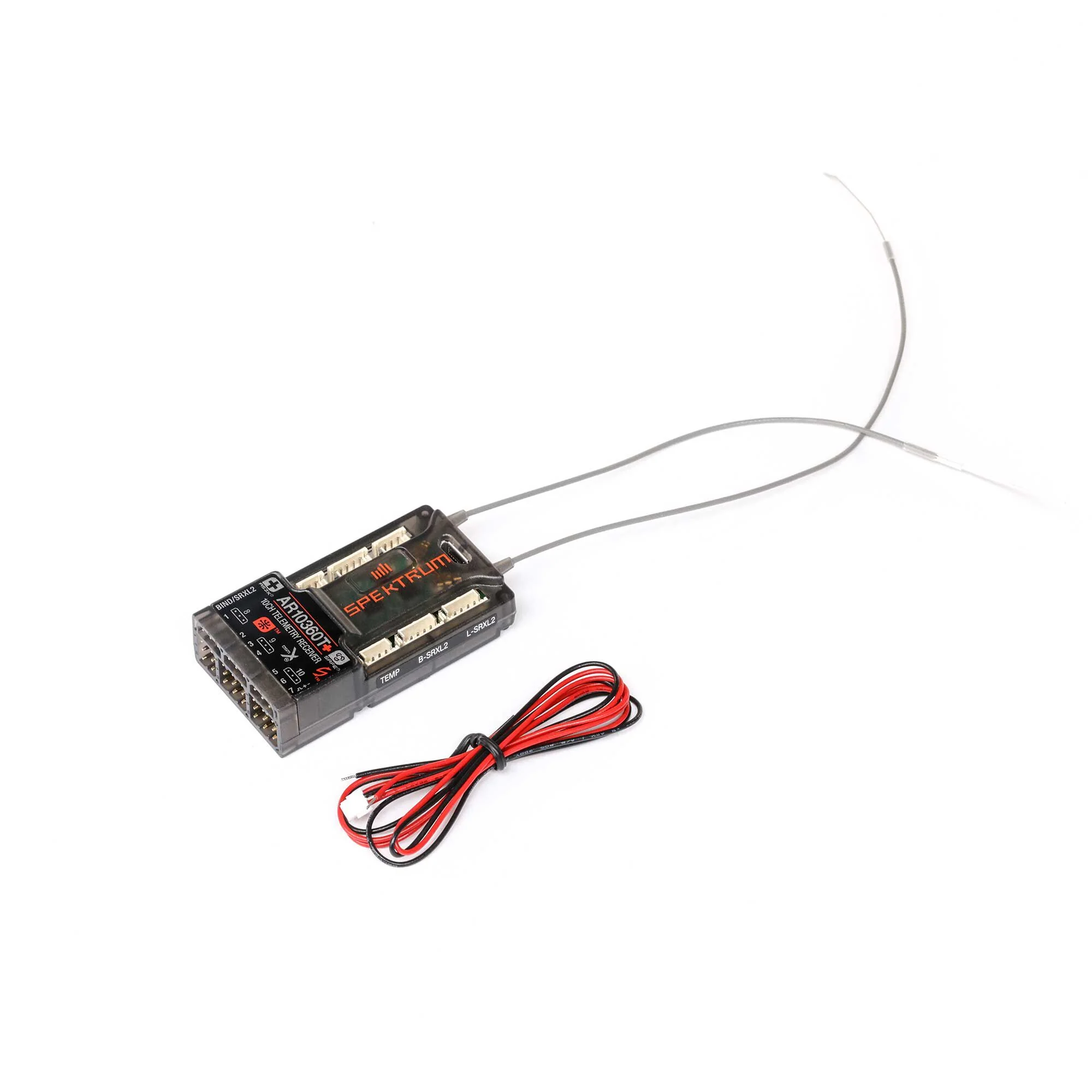 Spektrum AR10360T+ DSMX 10-Channel AS3X+ & SAFE Telemetry Receiver SPM-1034 - Image 2