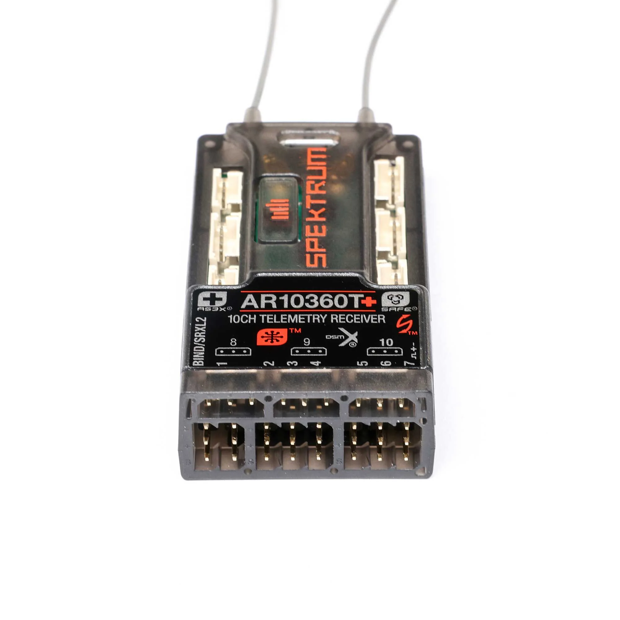 Spektrum AR10360T+ DSMX 10-Channel AS3X+ & SAFE Telemetry Receiver SPM-1034 - Image 3