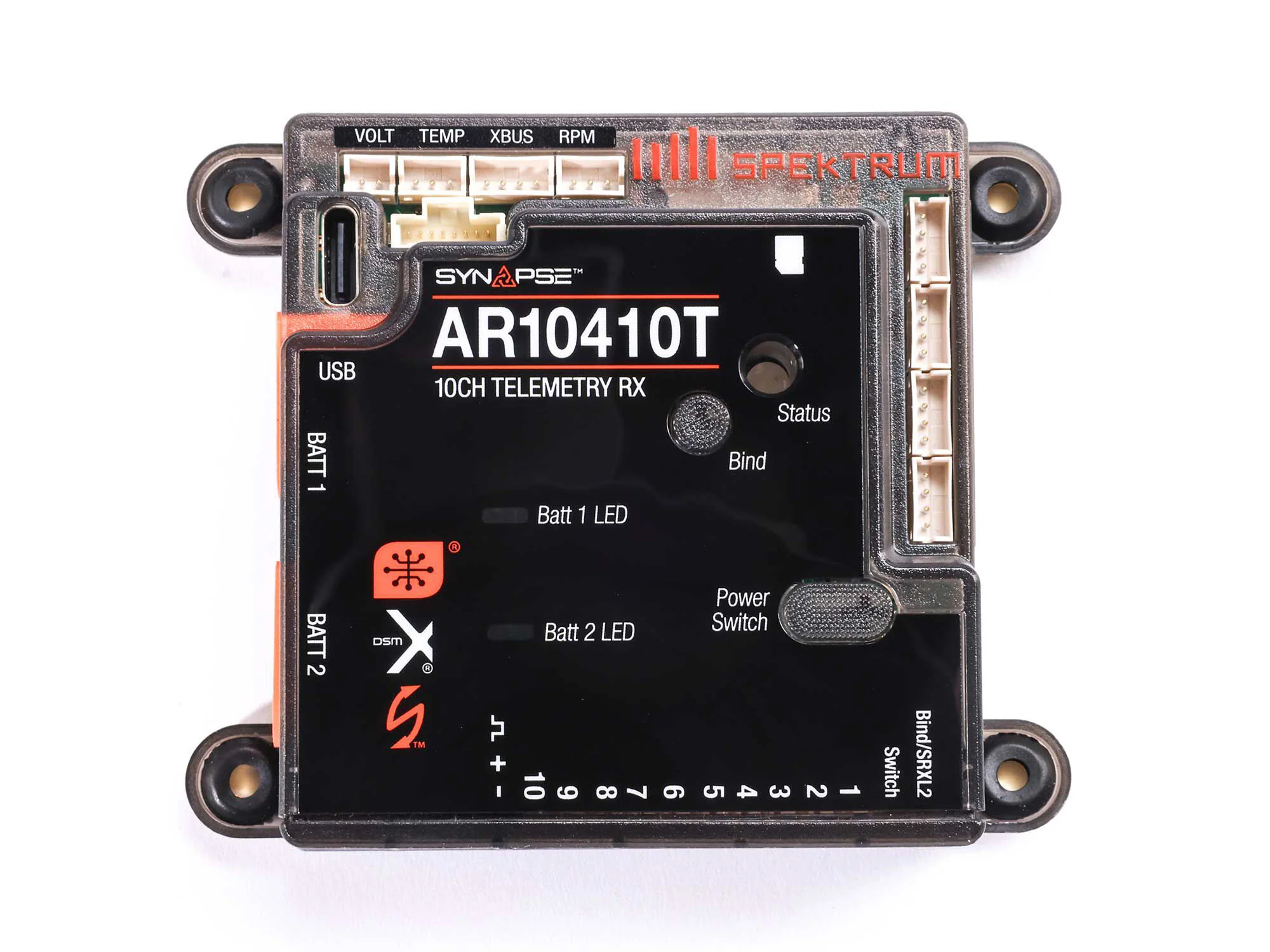 Spektrum AR10410T 10-Channel PowerSafe Telemetry Receiver SPMAR10410T - Image 2