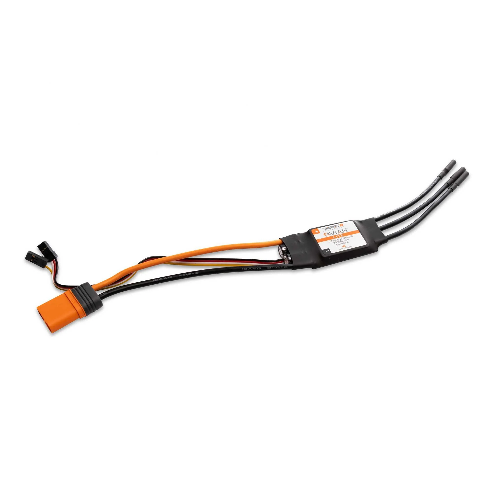 Spektrum Avian 70-Amp Smart Lite Brushless ESC, 3S-6S: IC3 Ver. E SPMXAE70E - Image 2