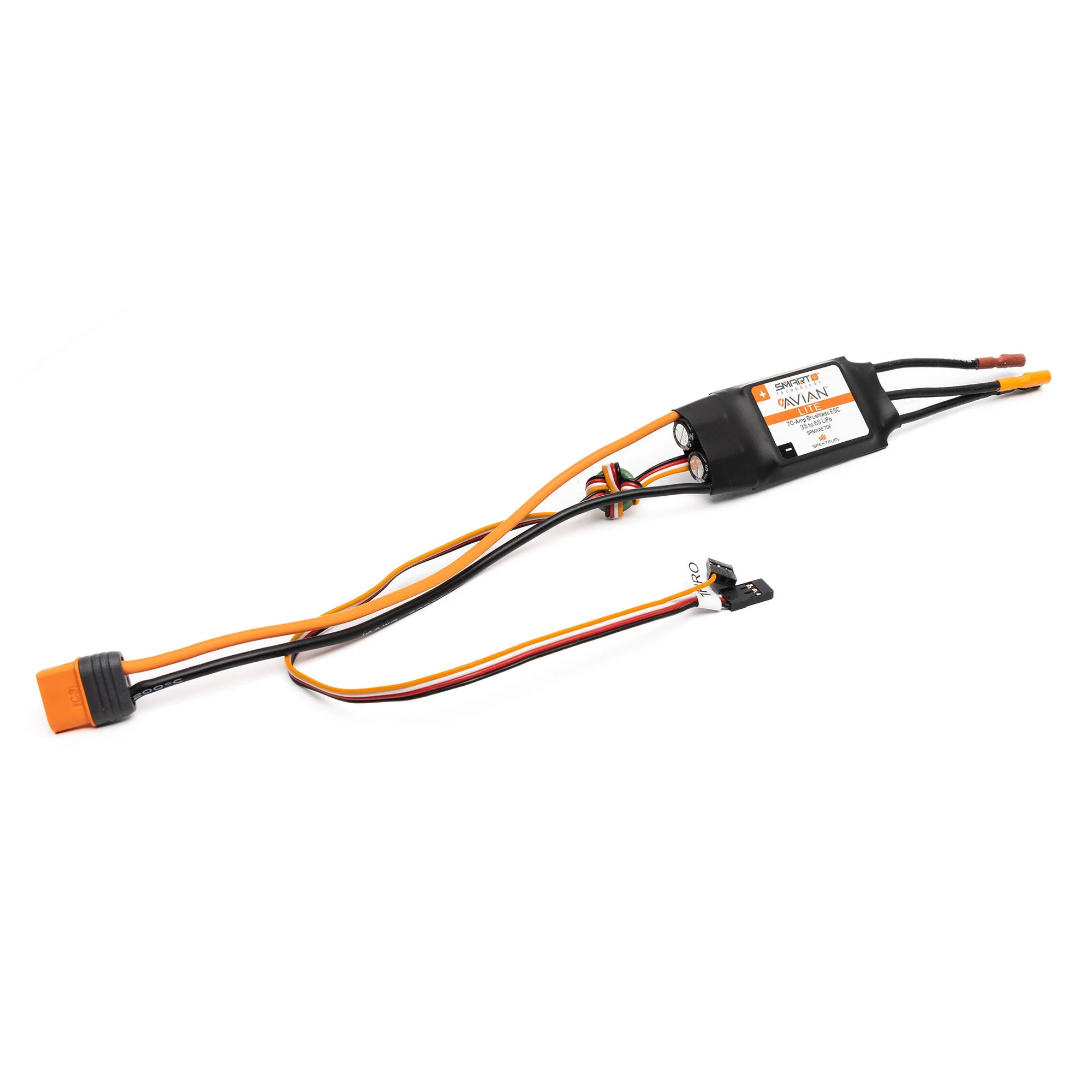 Spektrum Avian 70-Amp Smart Lite Brushless ESC, 3S-6S: IC3 Ver. F SPMXAE70F