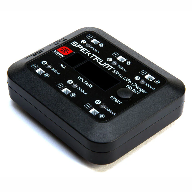 Spektrum S63 Micro 6-port DC/USB 1S LiPo Smart Charger SPMXC1060 - Image 3