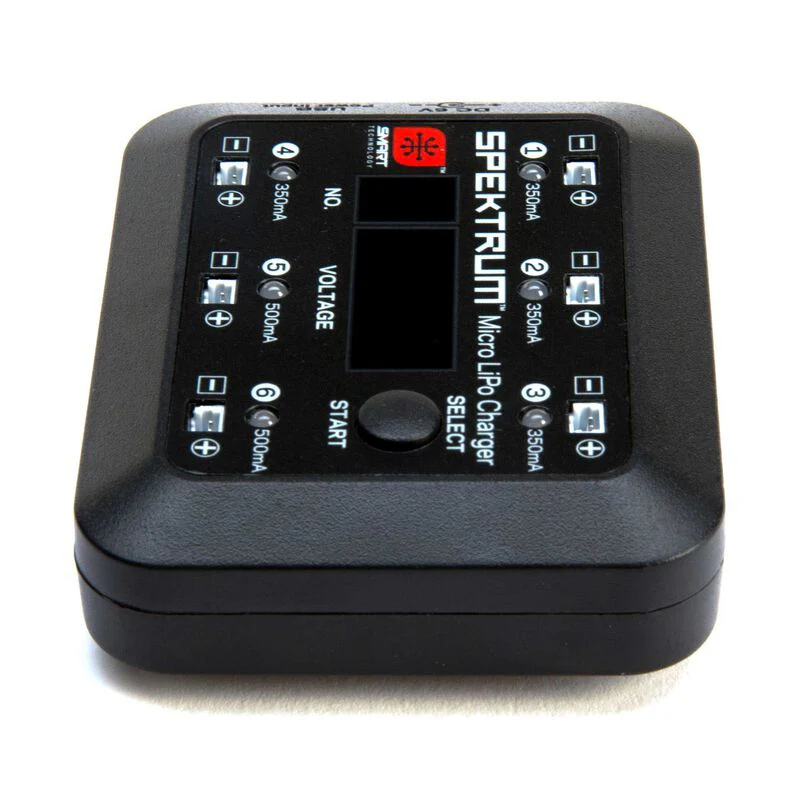 Spektrum S63 Micro 6-port DC/USB 1S LiPo Smart Charger SPMXC1060 - Image 5