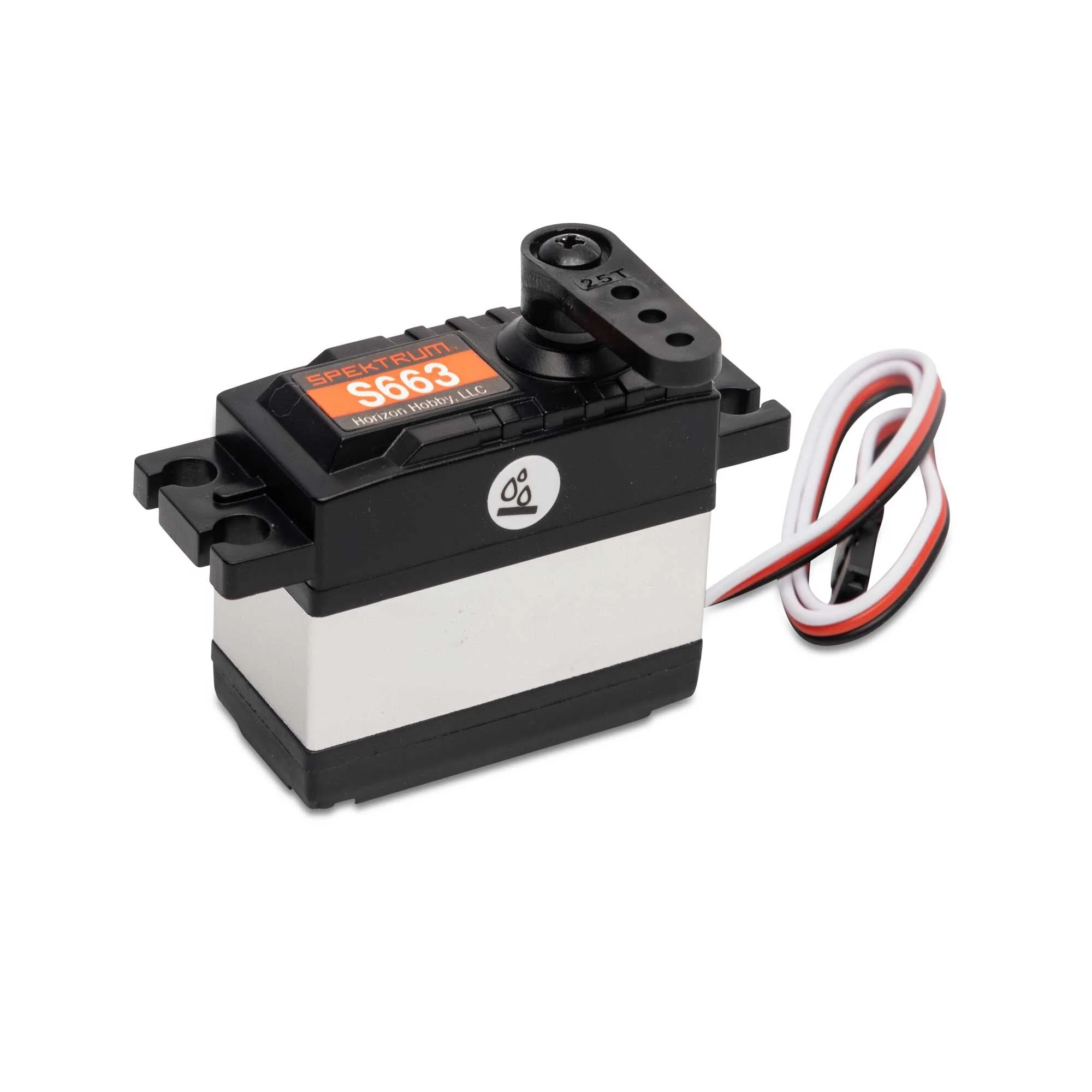 Spektrum S663 Standard Waterproof Plastic Gear Servo 76oz/in@6.0V 25T SPMS663 - Image 2