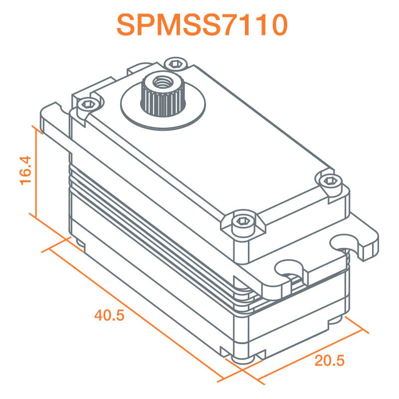 Spektrum S7110 Servo Winch: 1/10 Rock Crawlers SPMSS7110 - Image 2
