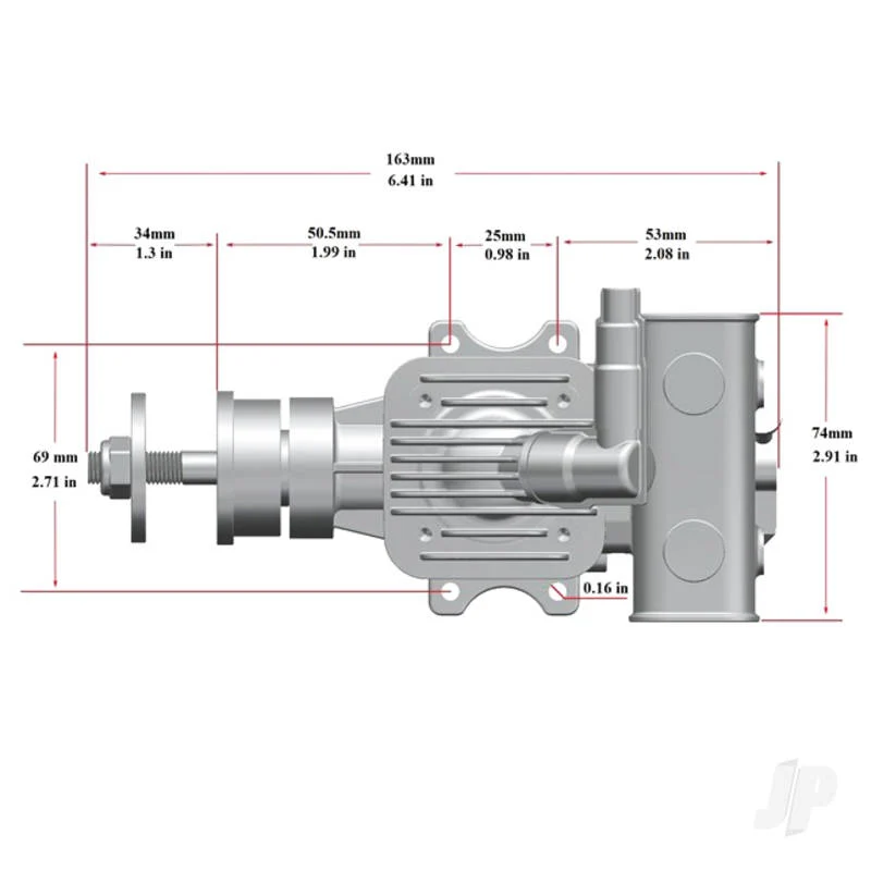 Stinger 15cc Single Cylinder Rear Exhaust 2-Stroke Petrol Engine RCGF15RE - Image 5