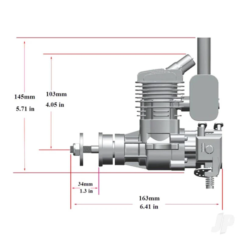 Stinger 15cc Single Cylinder Rear Exhaust 2-Stroke Petrol Engine RCGF15RE - Image 6