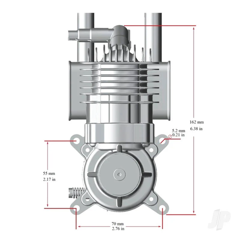 Stinger 35cc Single Cylinder Rear Exhaust 2-Stroke Petrol Engine RCGF35RE - Image 6