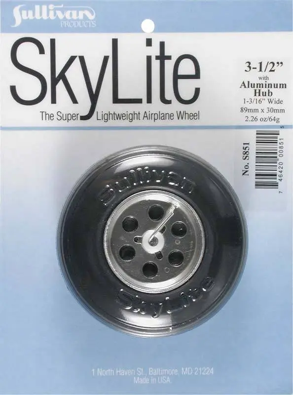 Sullivan 3.5" Skylite Wheel with Aluminum Hub (1 wheel) S851 - Image 2