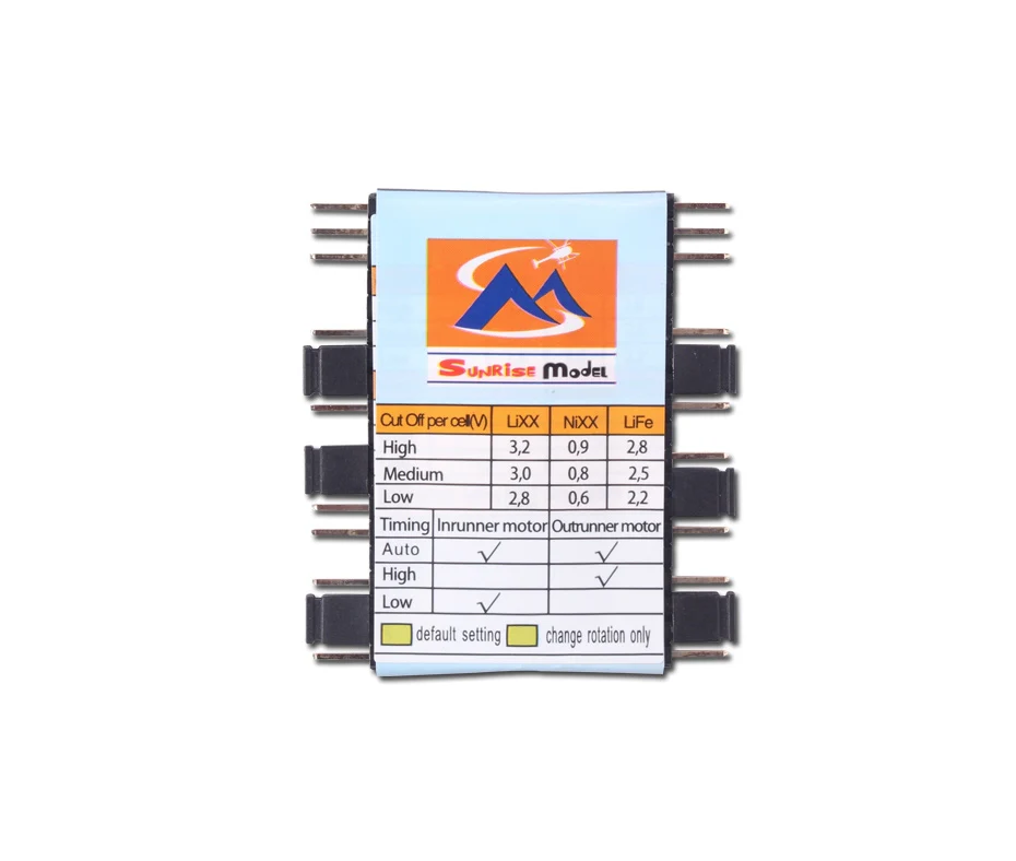Sunrise Model Programming Card (For Airplanes) - Image 4