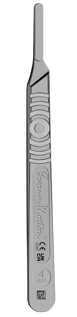 Swann-Morton Surgical Knife Handle No 4 & 26-Blades Metal 5535667 - Image 2