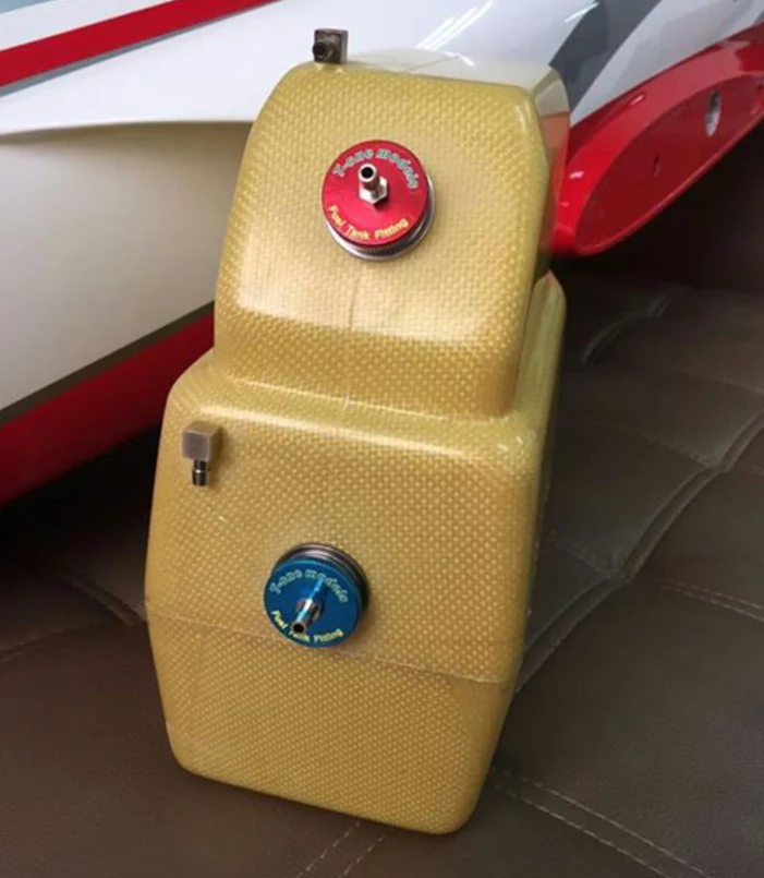 T1 Kevlar Twin Fuel & Smoke Tank with Alloy Tank Fittings By T-One Models For Fortune