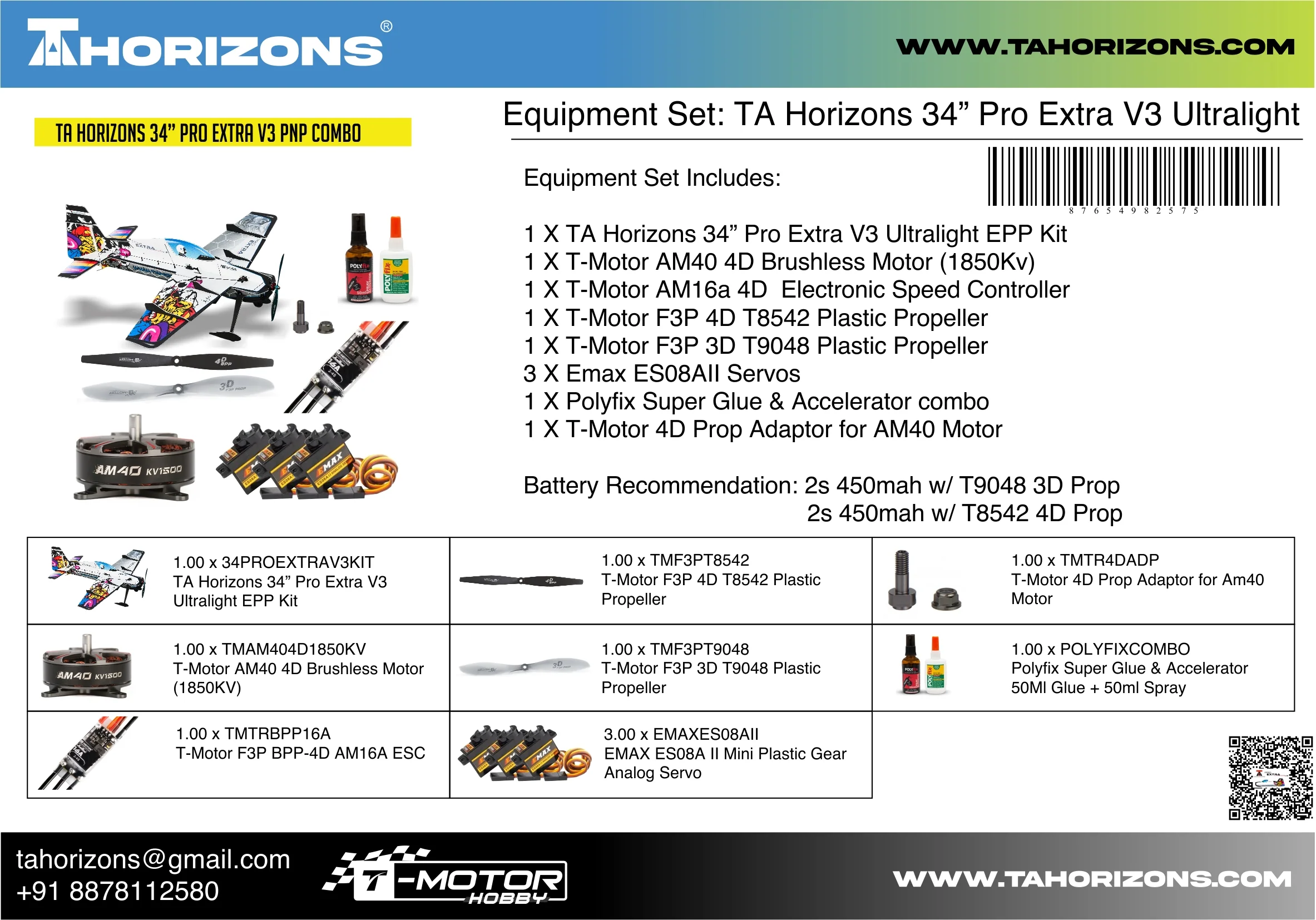 TA Horizons 34" (860mm)Pro Extra V3 Ultralight 3D/4D TAH34PEV3U - Image 3