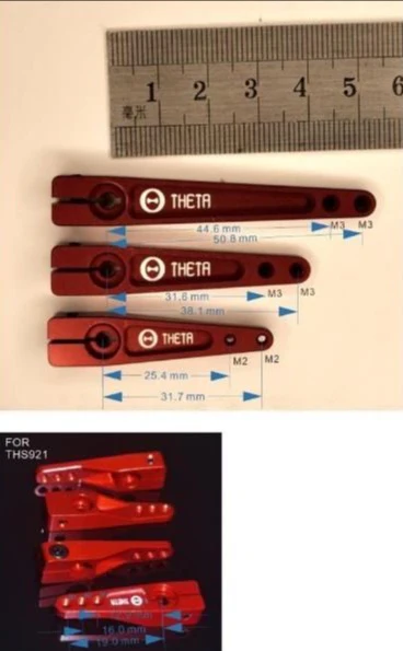 Theta Metal Servo Arm THS921 12.9/16/19mm TARMS - Image 2