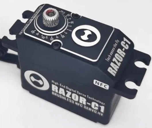 Theta Razor C1 NFC HV Brushless Servo - Black 48kg/0.056@5A/8.4V TS-RC1B - Image 4