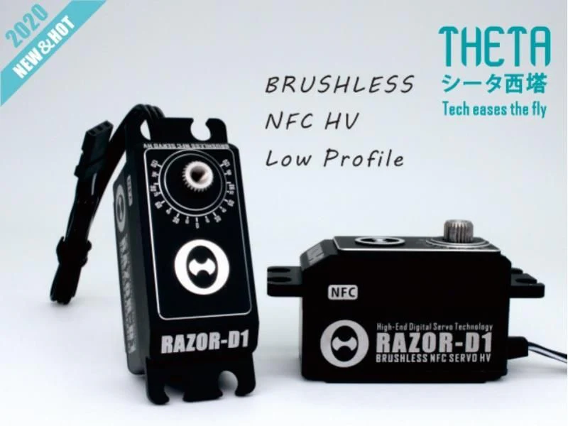 Theta Razor D1 NFC HV Low-Profile Brushless Servo 20kg/0.063@5A/8.4V TS-RD1 - Image 2