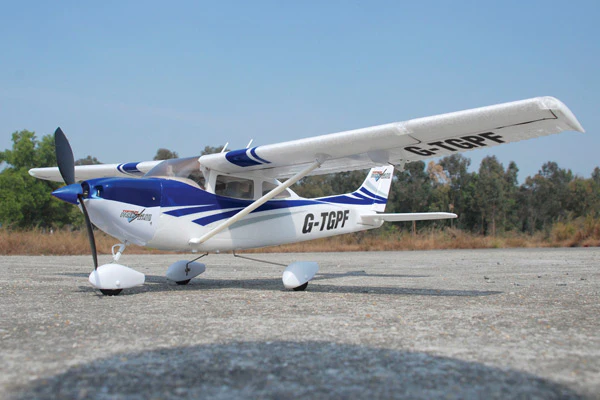 Top Gun Park Flite Cessna 182 Skylane RTF Mode 2 - Blue TGP0355B - Image 2