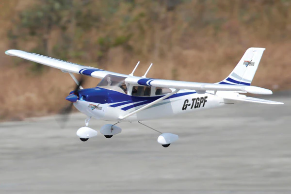 Top Gun Park Flite Cessna 182 Skylane RTF Mode 2 - Blue TGP0355B - Image 3