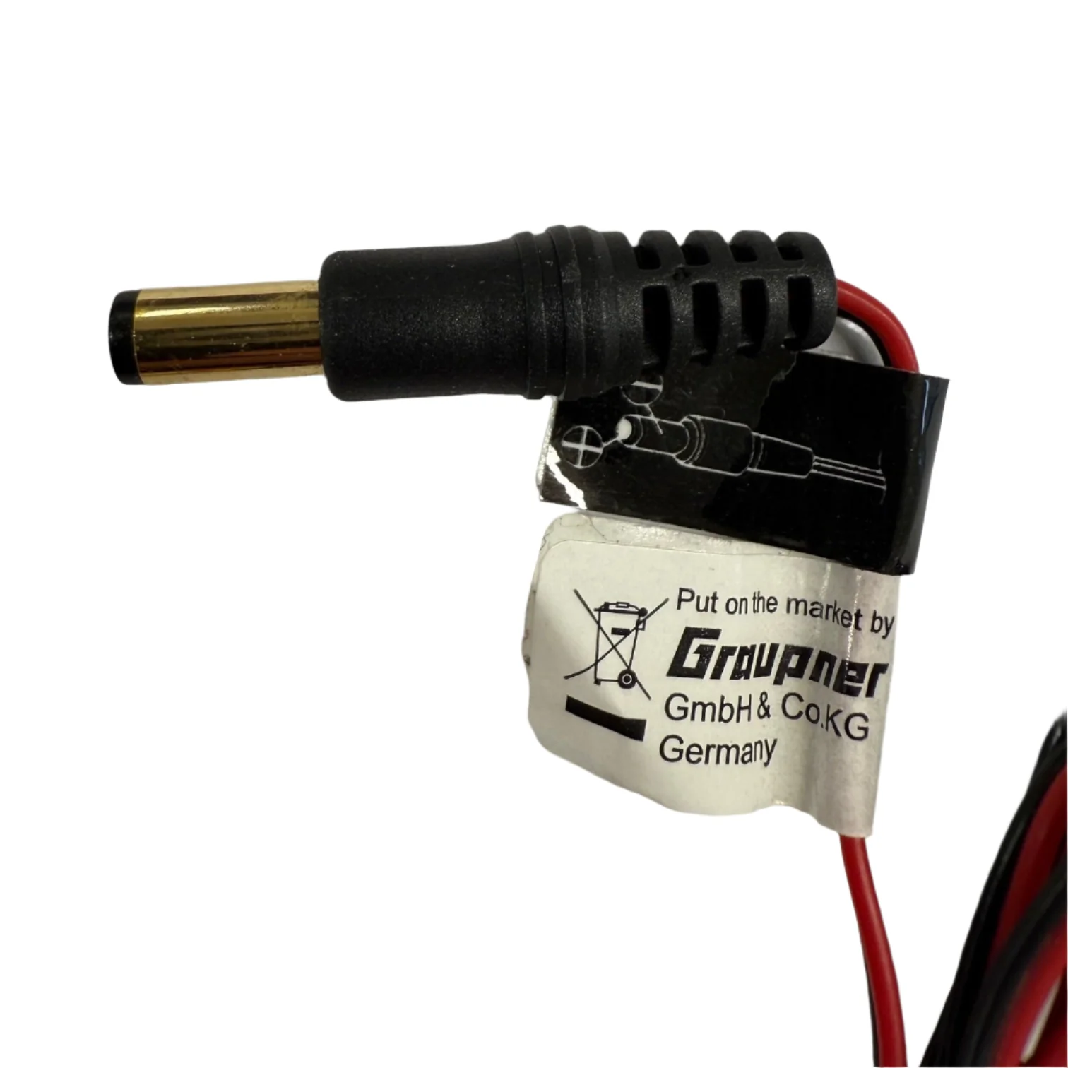 TX Charger Lead 5.5mm od 2.5mm Centre to 4mm Gold Connectors - Image 2