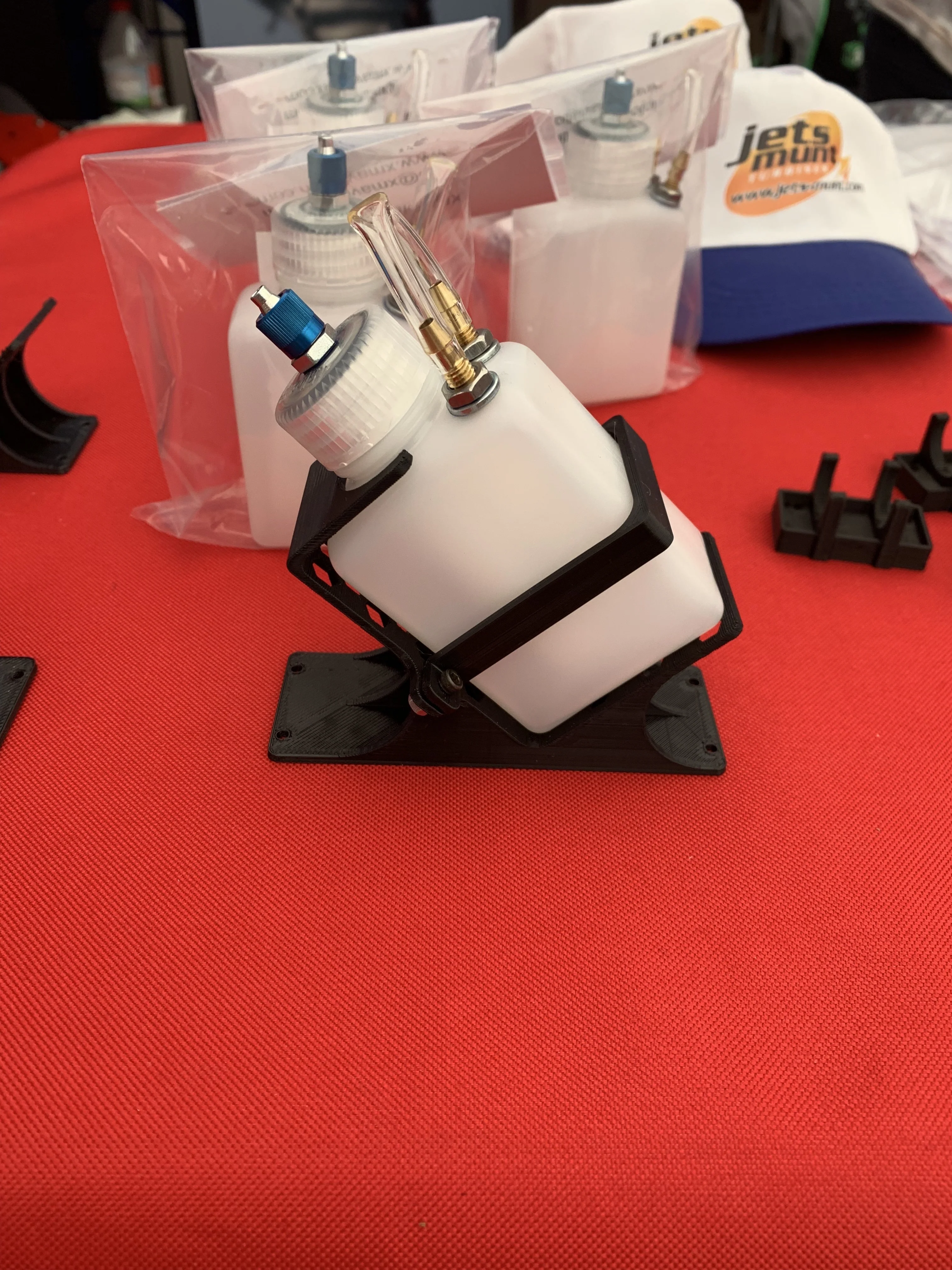 UAT 125ml Plastic Bottle Mount 3D Printed from XM Aviation in White - Image 2