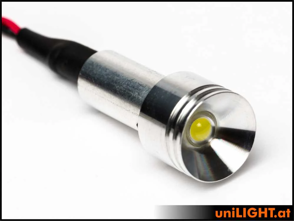 UniLight 15mm Alu-Spotlight, 4W - White