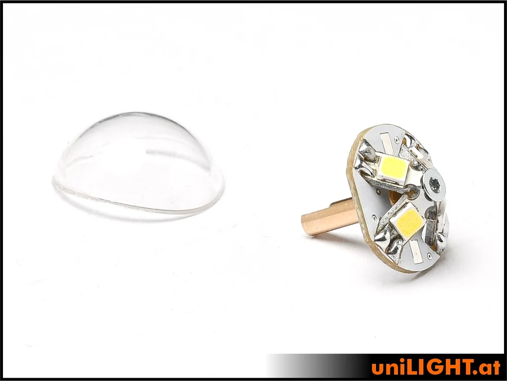 UniLight 17mm Hemisphere Strobe Light 9Wx2 RND17X-090x2-WE - Image 3