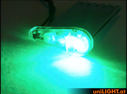 UniLight 18mm Dual Navigation + Strobe Light, 24Wx2, T-Fuse - Green-White - Image 6