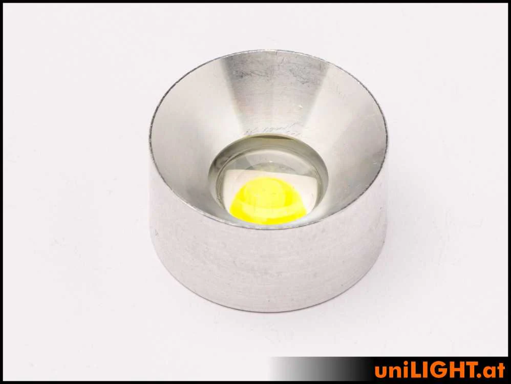 UniLight 19mm landing gear headlight, 6Wx2, SHORT - White - Image 3