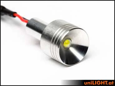 UniLight 20mm Alu-Spotlight, 4W - White - Image 3