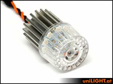 UniLight 22mm Round Navigation Light, 4Wx2, Short - White - Image 3