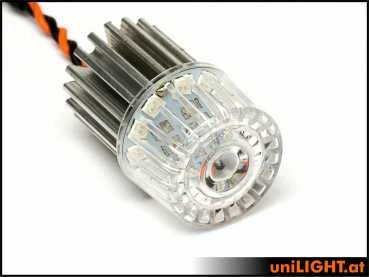 UniLight 22mm Round Power Strobe Light, 24Wx2, T-Fuse - White - Image 3