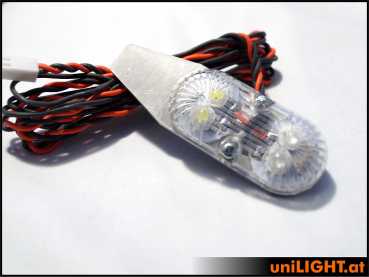 UniLight 24mm Dual Navigation + Strobe Light, 12Wx2, T-Fuse - Red-White - Image 3