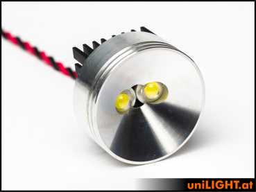 UniLight 30mm Alu-Spotlight, 8Wx2, T-Fuse - White - Image 4