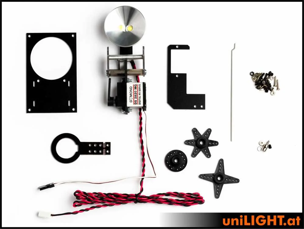 UniLight 30mm Drop-Out Spotlight HVF, 8Wx2, T-Fuse - White - Image 2