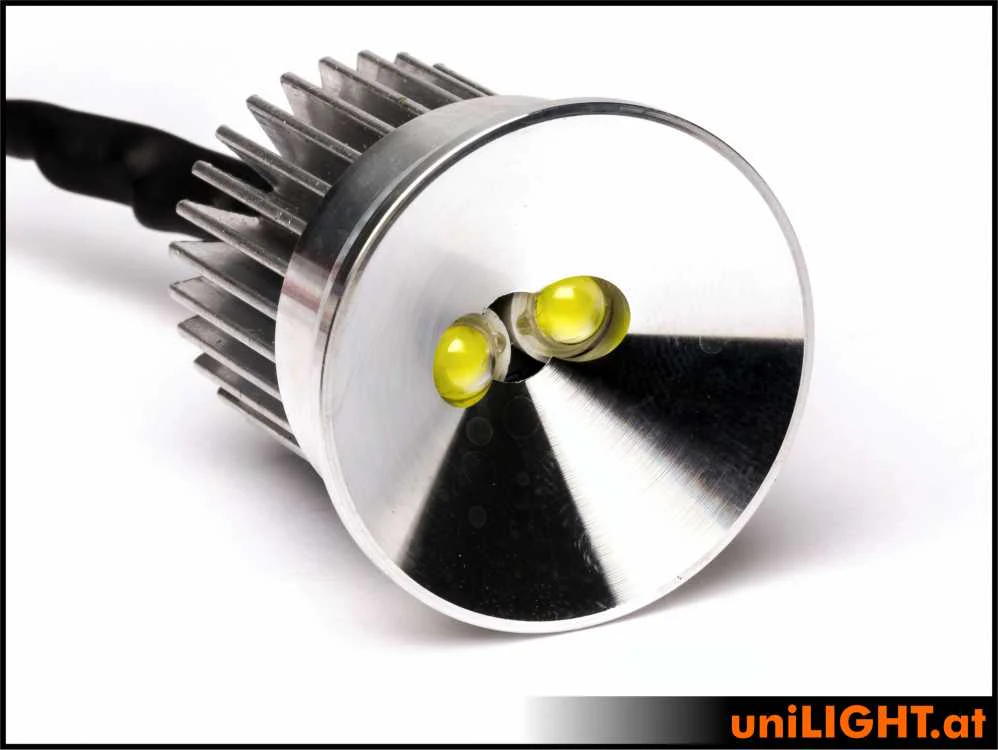 UniLight 35mm Alu-Spotlight, 16Wx2, T-Fuse - White