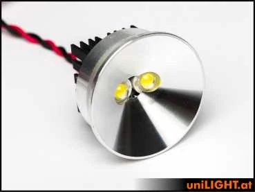 UniLight 35mm Alu-Spotlight, 8Wx2, T-Fuse - White - Image 3