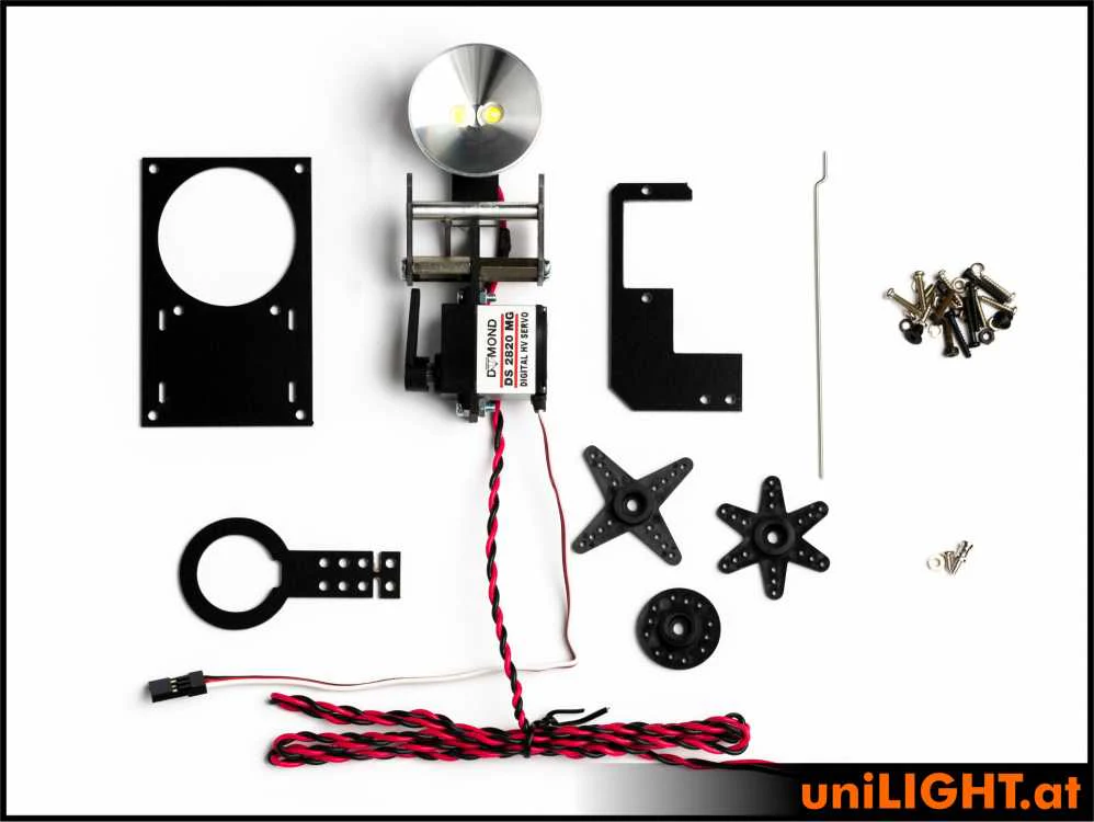 UniLight 35mm Drop-Out Spotlight HV, 8Wx2, T-Fuse - White - Image 2