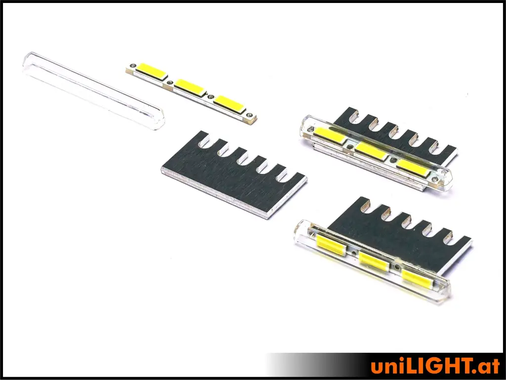 UniLight 3mm Bar Strobe Light 22Wx3 12V - White - Image 2