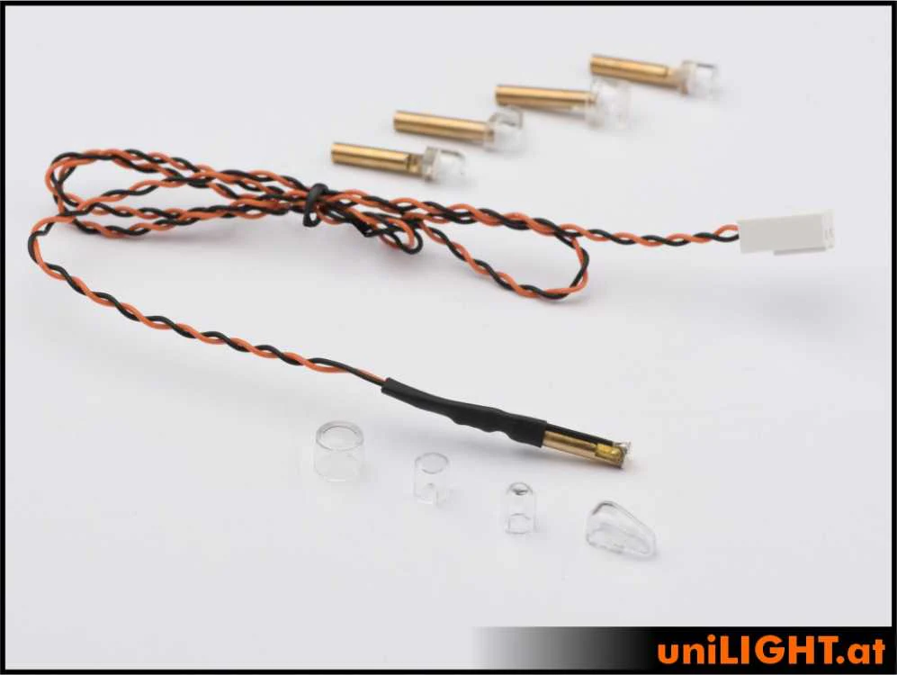 UniLight 5mm PIN Navigation Light, 1Wx2, Short - Red - Image 4