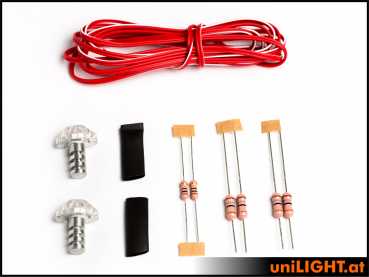 UniLight 8mm Mini Navigation Kit, 3,5W - Green-Red - Image 2