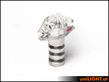 UniLight 8mm Mini Navigation Light, 2wx2, Short - Red - Image 2