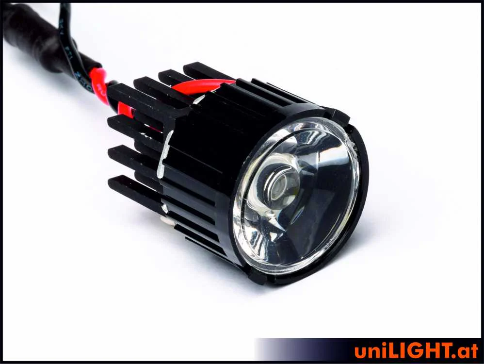 UniLight 8W Eco-Spotlight With Lens, 22mm White SPOT22E-080-WE