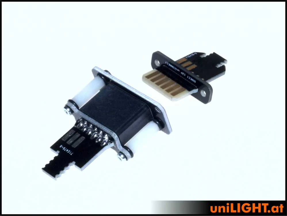 UniLight Direct Cable Connection, 3 Primary (1 Servo) 6 Secondary Pins, 1 Servo (Assembled (2 Pair, M/F) - Image 3