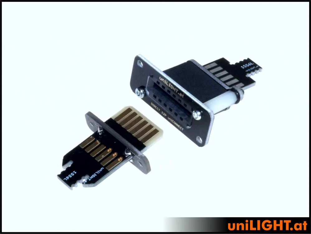 UniLight Direct Cable Connection, 3 Primary (1 Servo) 6 Secondary Pins, 1 Servo (Assembled (2 Pair, M/F) - Image 5